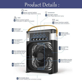 Portable 3 In 1 Fan AIr Conditioner